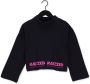 Raizzed sweater met logo zwart roze - Thumbnail 1