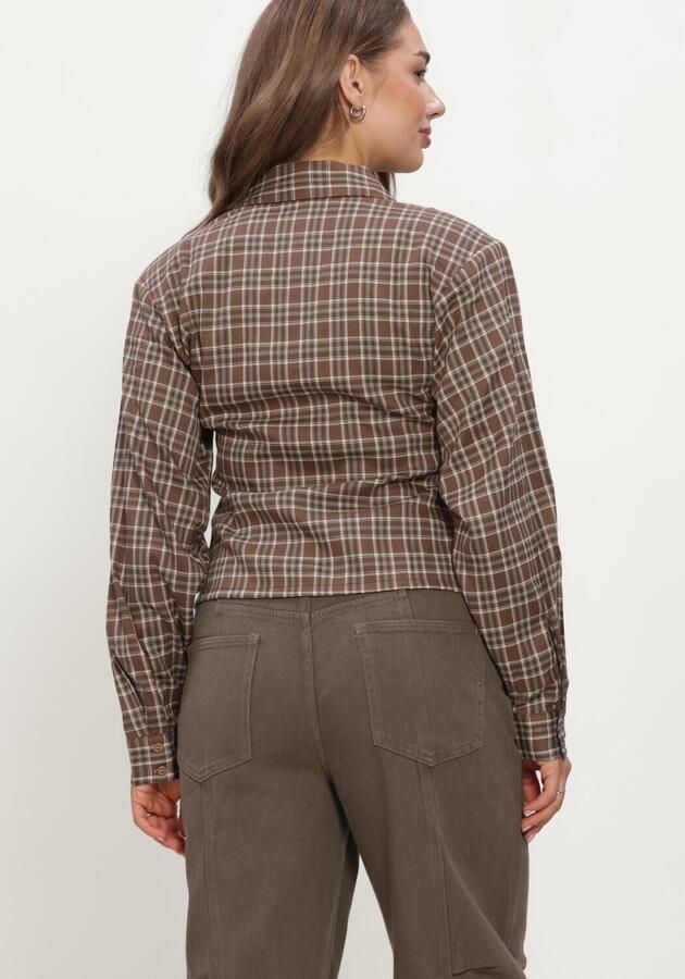 REFINED DEPARTMENT Dames Blouses Ladies Woven Blouse Small Check Syd Bruin - Foto 3