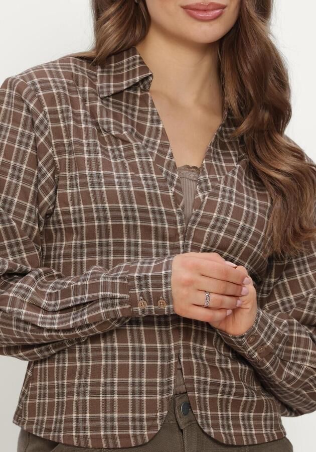 REFINED DEPARTMENT Dames Blouses Ladies Woven Blouse Small Check Syd Bruin - Foto 4