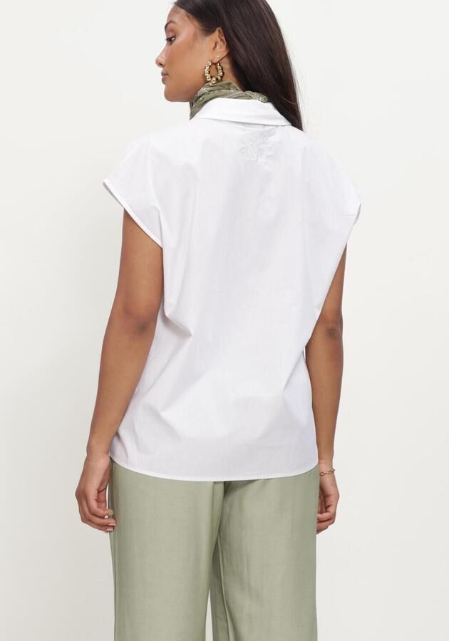 REFINED DEPARTMENT Dames Blouses Ladies Woven Sleeveless Poplin Blouse Raffy Wit - Foto 3