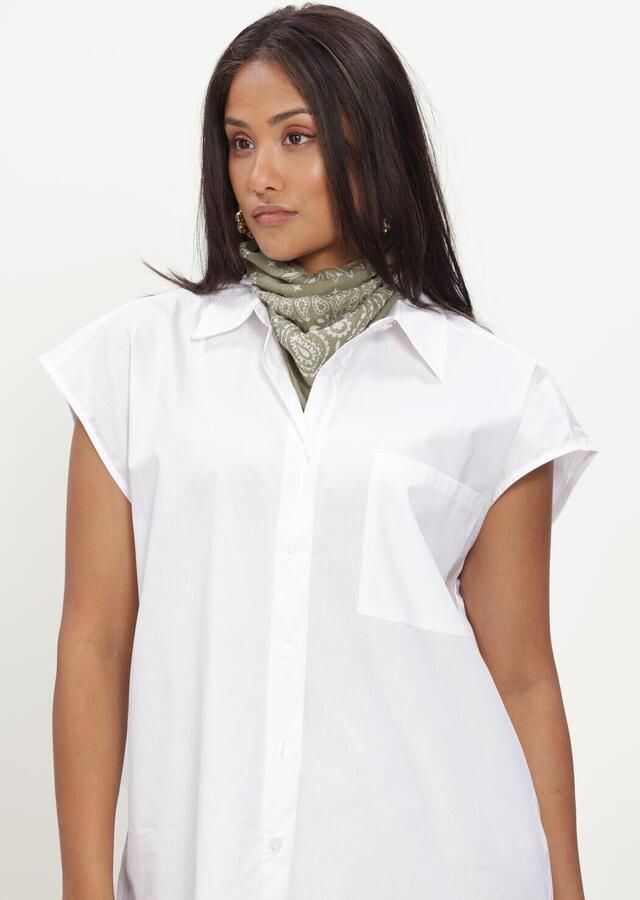 REFINED DEPARTMENT Dames Blouses Ladies Woven Sleeveless Poplin Blouse Raffy Wit - Foto 2