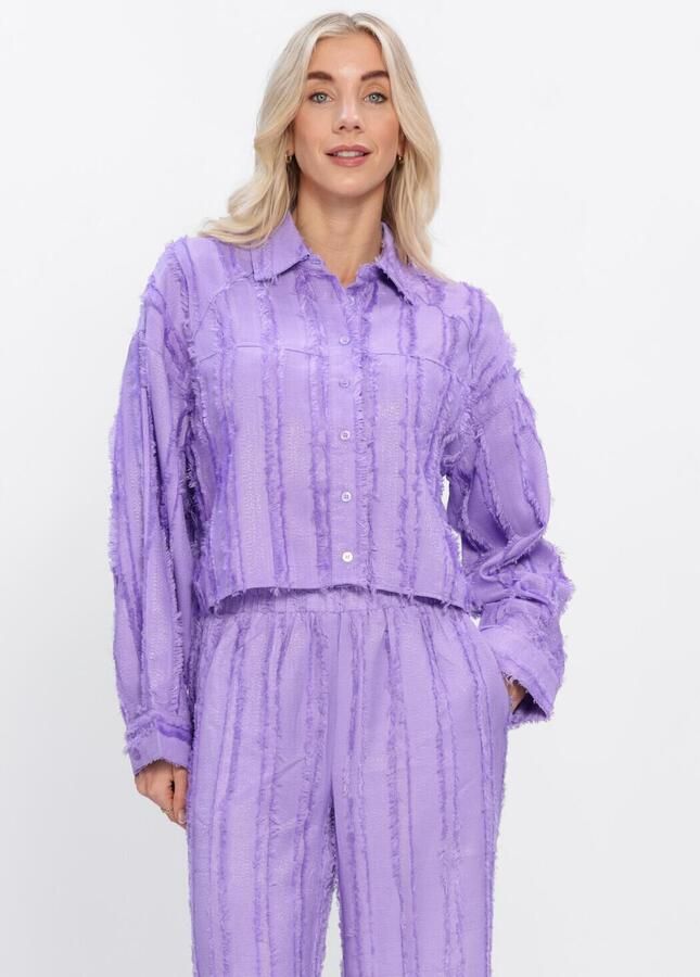 REFINED DEPARTMENT Dames Blouses Saden Paars