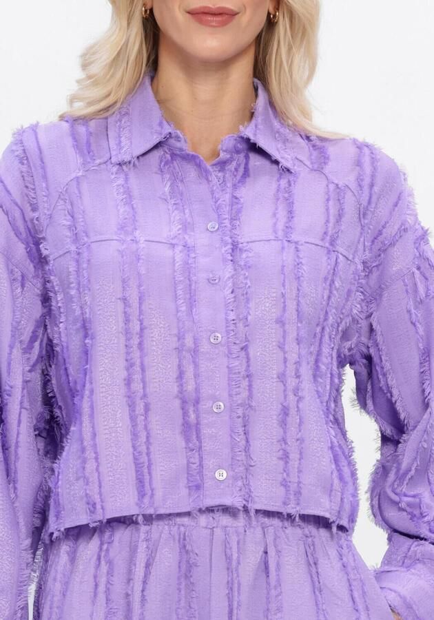 REFINED DEPARTMENT Dames Blouses Saden Paars - Foto 3