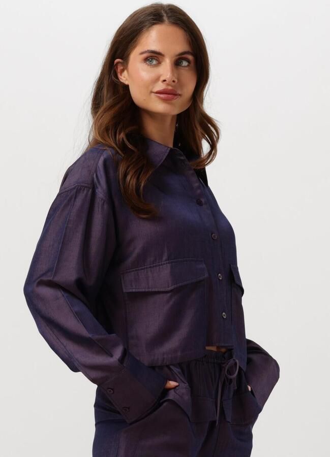 Refined Department Tina Blouse Lange Mouw Purple Dames - Foto 4