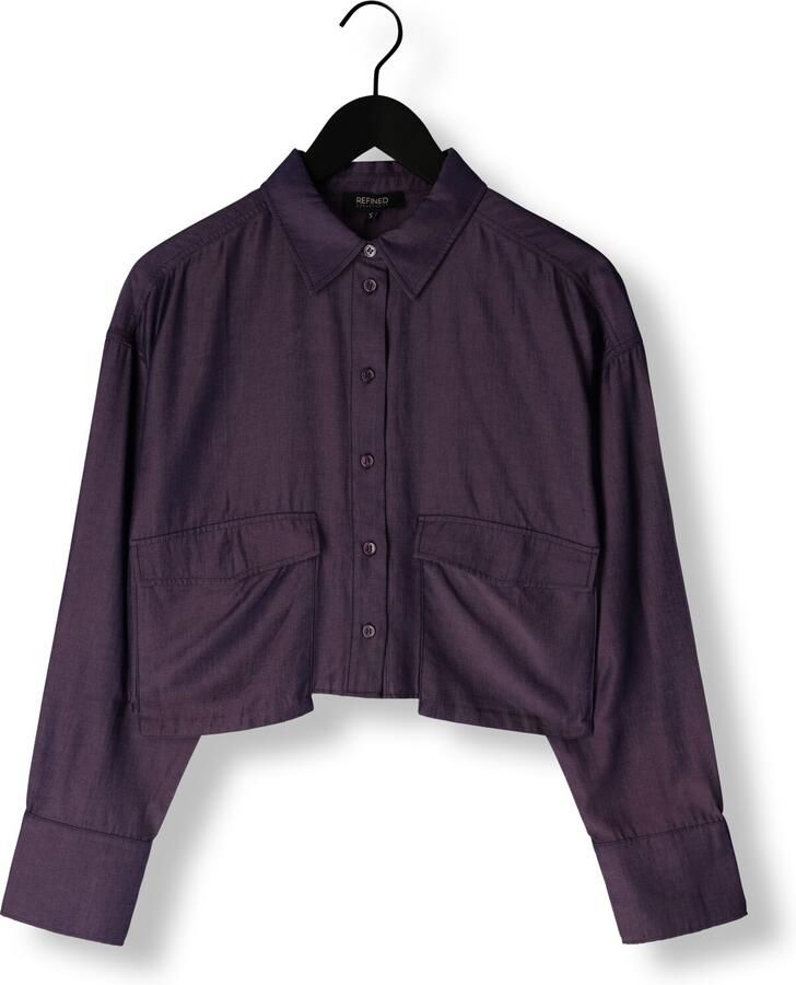 Refined Department Tina Blouse Lange Mouw Purple Dames