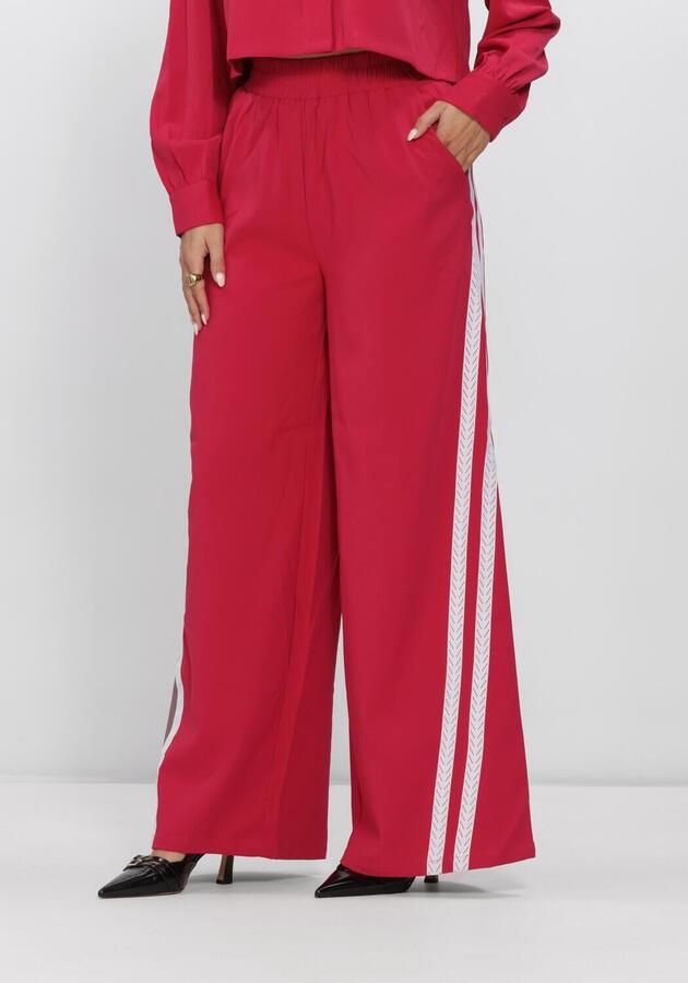 Refined Department wide leg regular waist pantalon rood