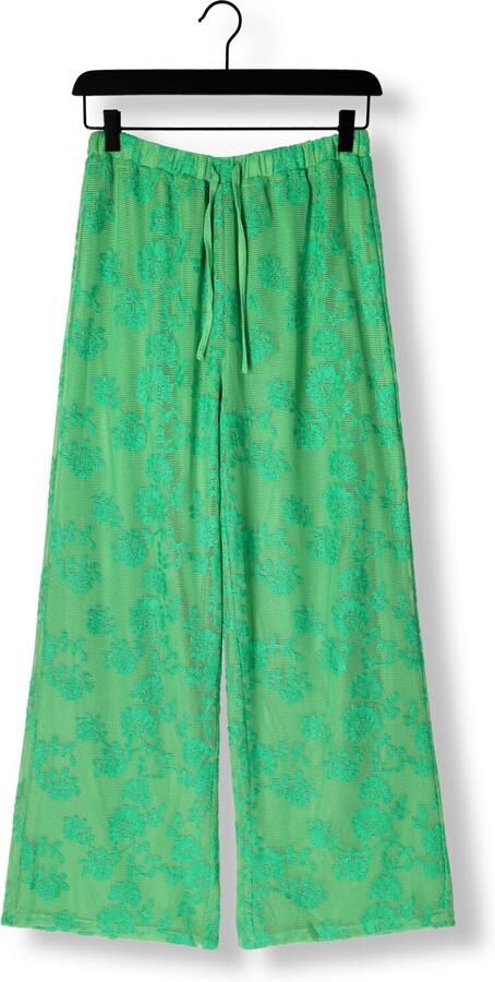 Refined Department wide leg regular waist broek groen - Foto 3