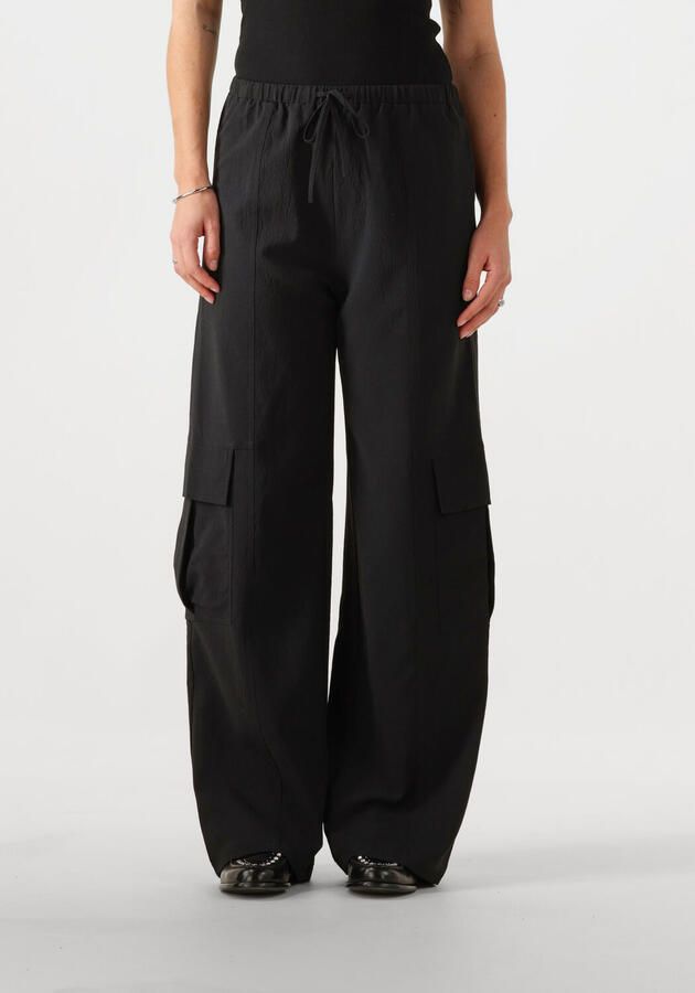 Refined Department wide leg high waist broek zwart - Foto 4