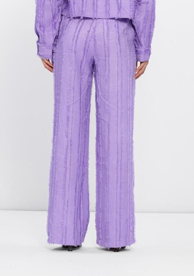 Refined Department wide leg regular waist broek paars - Foto 2