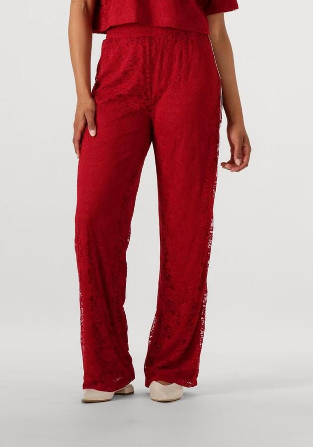 Refined Department wide leg regular waist broek rood - Foto 4