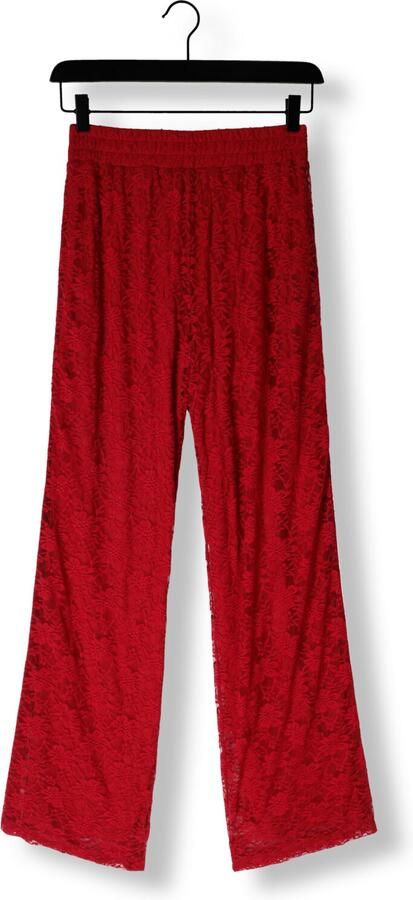 Refined Department wide leg regular waist broek rood - Foto 3