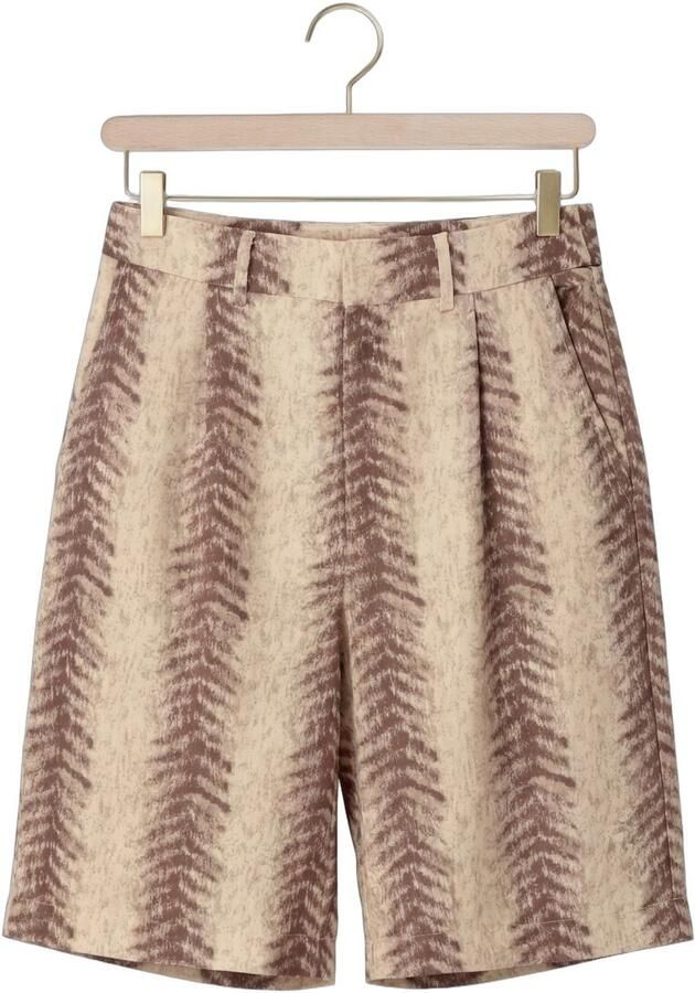 Refined Department regular waist jort met dierenprint bruin - Foto 2