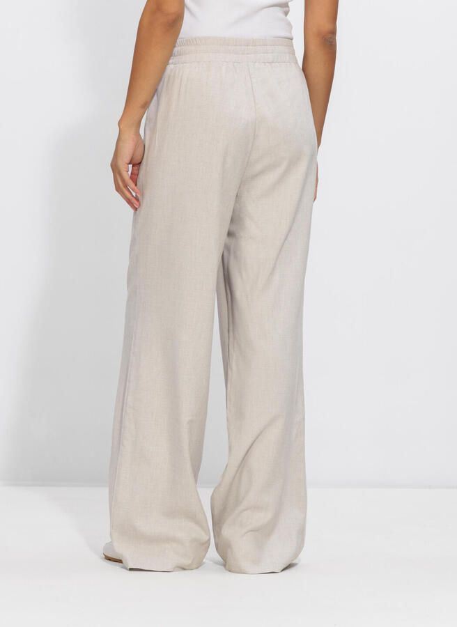 Refined Department wide leg regular waist broek ecru - Foto 2