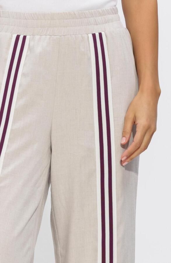 Refined Department wide leg regular waist broek ecru - Foto 3