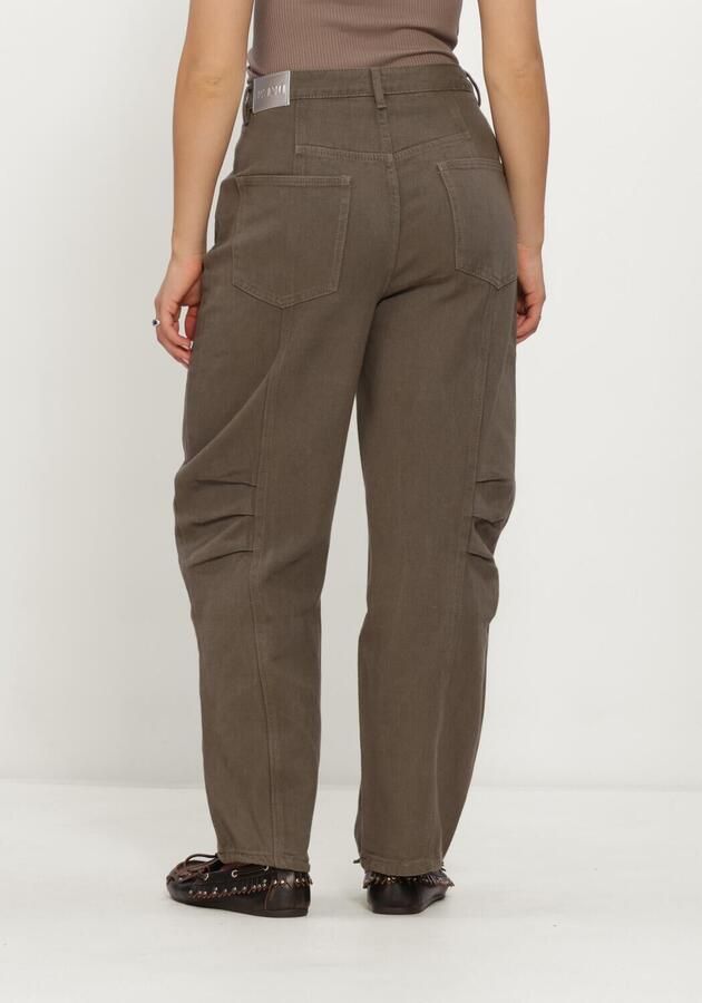 REFINED DEPARTMENT Dames Jeans Ladies Woven Balloon Fit Jeans Lyon Bruin - Foto 2
