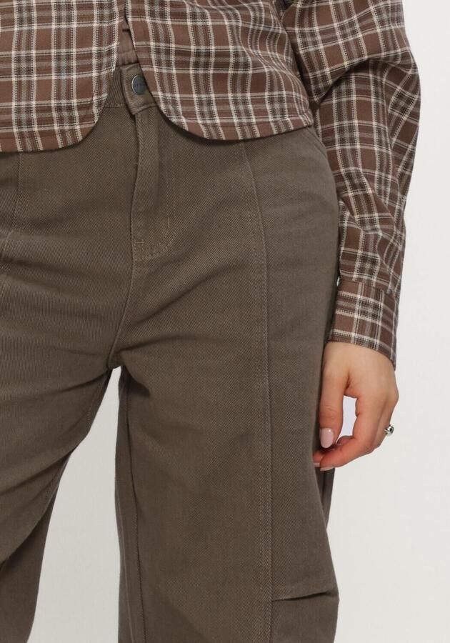 REFINED DEPARTMENT Dames Jeans Ladies Woven Balloon Fit Jeans Lyon Bruin - Foto 3