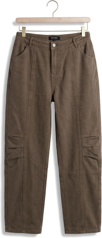 REFINED DEPARTMENT Dames Jeans Ladies Woven Balloon Fit Jeans Lyon Bruin - Foto 4