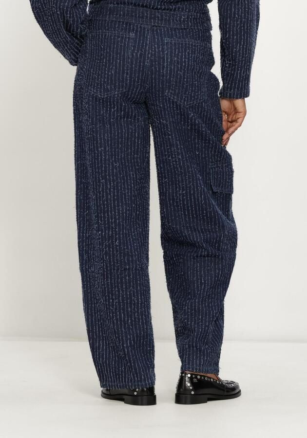 REFINED DEPARTMENT Dames Jeans Ladies Woven Structure Denim Balloon Jeans Coco Blauw - Foto 2