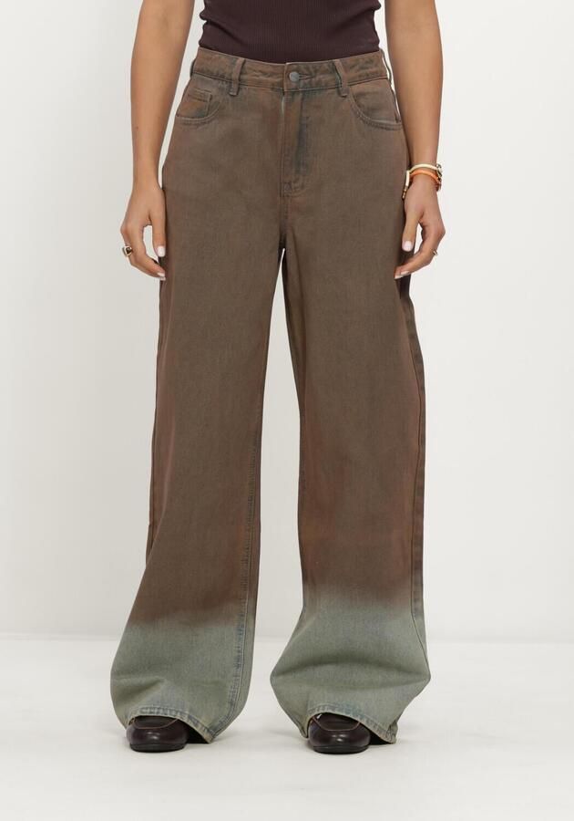 REFINED DEPARTMENT Dames Jeans Ladies Woven Washed Denim Payton Bruin