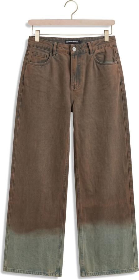 REFINED DEPARTMENT Dames Jeans Ladies Woven Washed Denim Payton Bruin - Foto 4