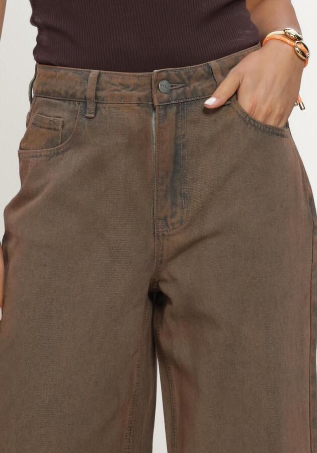 REFINED DEPARTMENT Dames Jeans Ladies Woven Washed Denim Payton Bruin - Foto 3