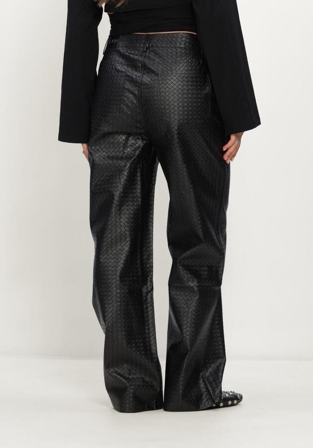 REFINED DEPARTMENT Dames Jeans Ladies Woven Wide Leg Jeans Payton Zwart - Foto 2
