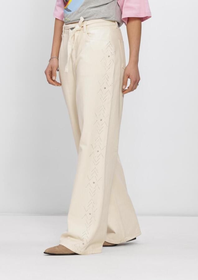 REFINED DEPARTMENT Dames Jeans Payton Ecru