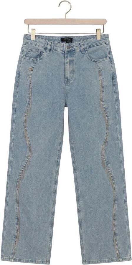 Refined Department regular waist regular fit jeans medium blue denim - Foto 3