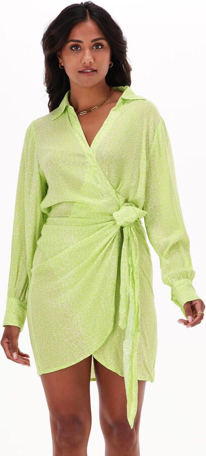 Refined Department Malu Dames Mini Jurk Lime Green Dames - Foto 4