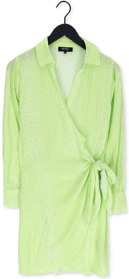 Refined Department Malu Dames Mini Jurk Lime Green Dames - Foto 3