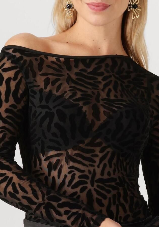 REFINED DEPARTMENT Dames Tops & T-shirts Elly Zwart