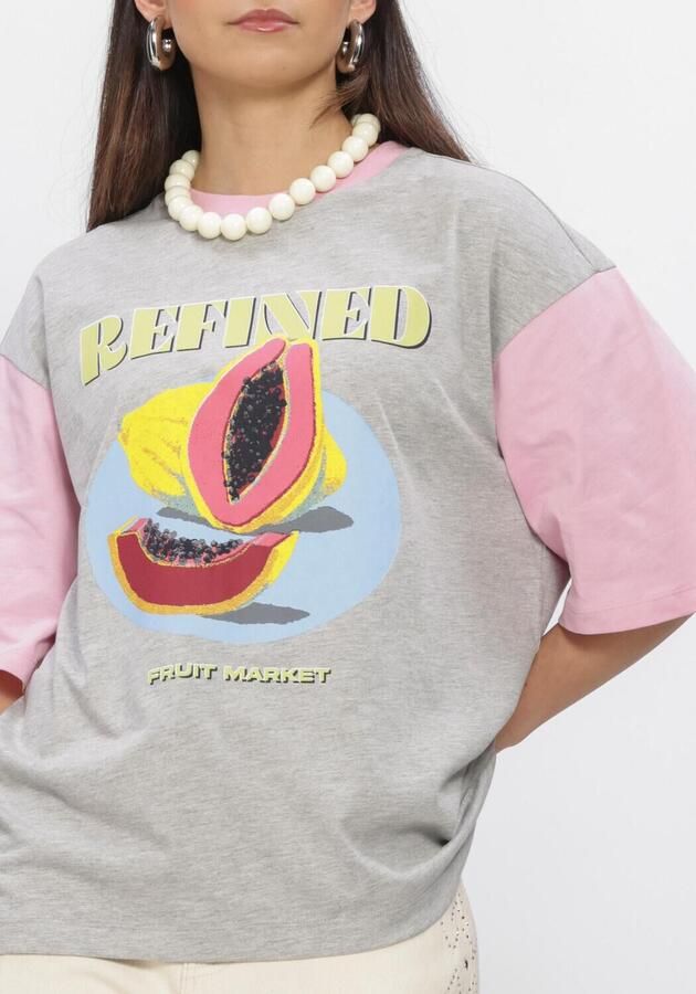 REFINED DEPARTMENT Dames Tops & T-shirts Loui 9986 Grijs - Foto 4