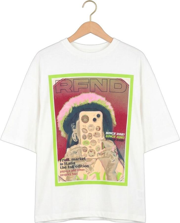 REFINED DEPARTMENT Dames Tops & T-shirts Loui Wit - Foto 2