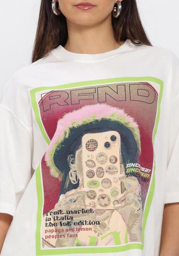 REFINED DEPARTMENT Dames Tops & T-shirts Loui Wit - Foto 4
