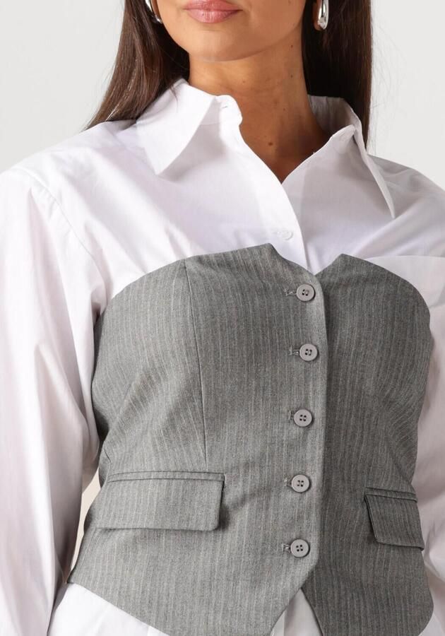 REFINED DEPARTMENT Dames Tops & T-shirts Steijn Grijs - Foto 2