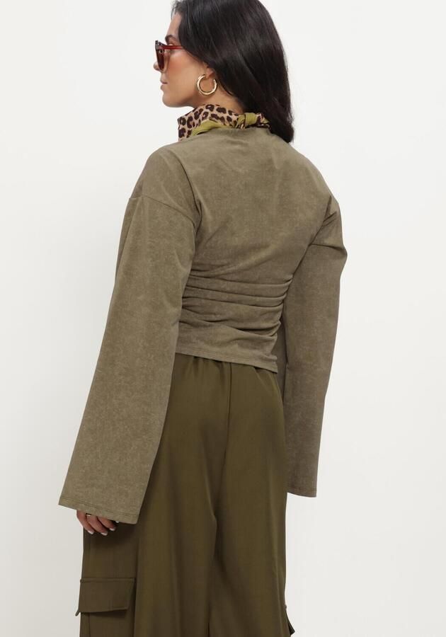 REFINED DEPARTMENT Dames Truien & Vesten Ladies Knitted Longsleeve Cruz Groen - Foto 2