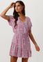 Refined Department jurk Amelle met grafische print lichtroze - Thumbnail 1