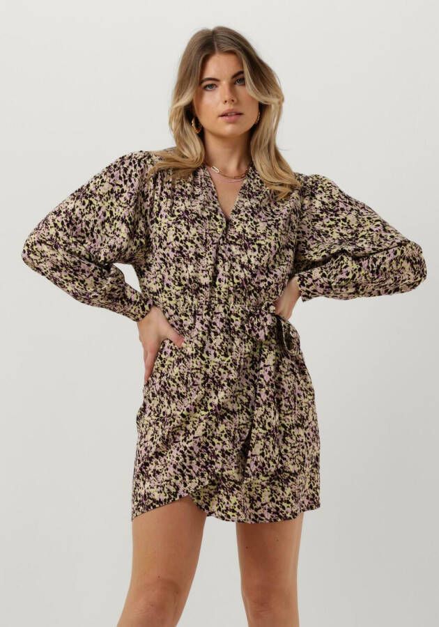 Refined Department Geweven Jurk Bodine Zwart Multicolor Dames