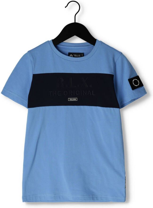 RELLIX Jongens Polo's & T-shirts T-shirt Ss Colorblock Blauw