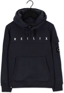 Rellix hoodie met tekst donkergrijs