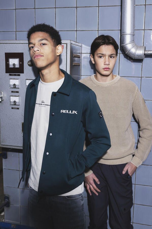 RELLIX Jongens Jassen Sweat Jacket Scuba Donkergroen - Foto 2