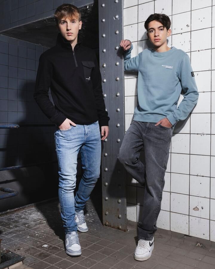 RELLIX Jongens Jeans 2815 Loose Wide Fit Jeans Grijs