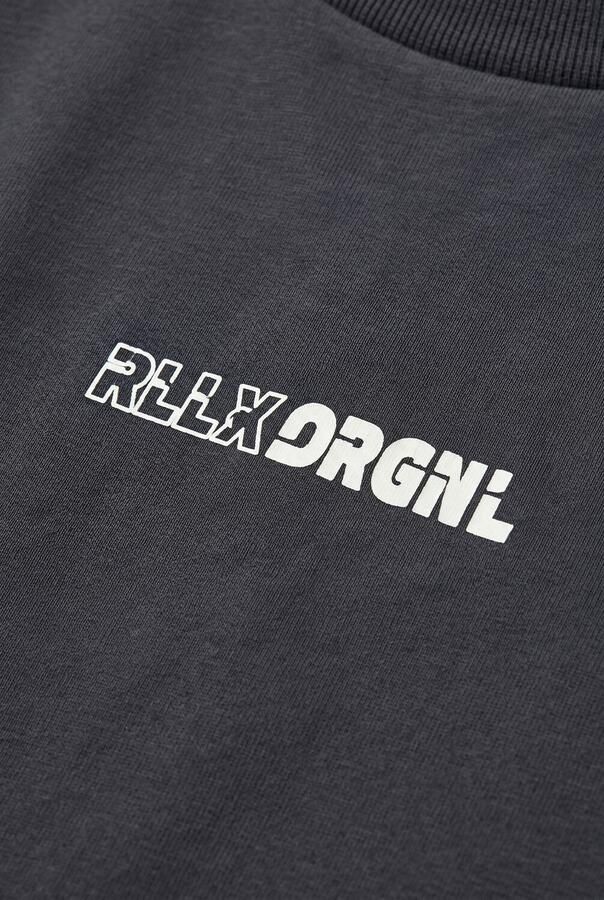 RELLIX Jongens Polo's & T-shirts T-shirt Ls Donkergrijs