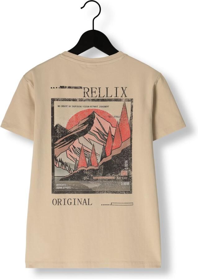 RELLIX Jongens Polo's & T-shirts T-shirt Rlx Backprint Beige