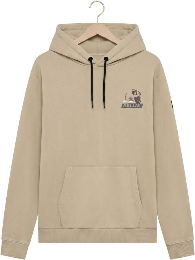 RELLIX Jongens Truien & Vesten Hoodie Backprint Beige