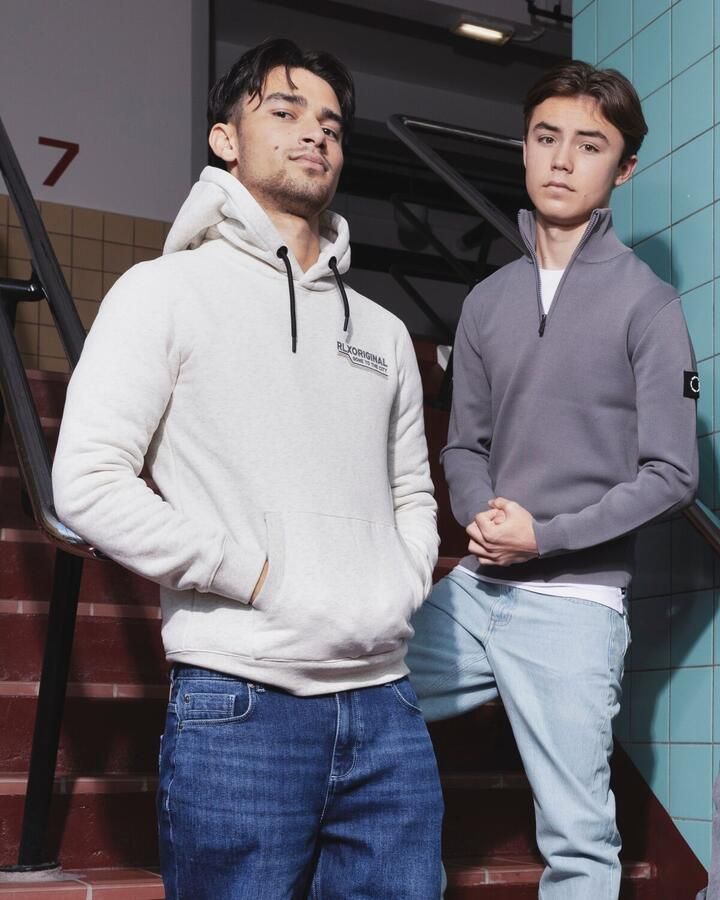 RELLIX Jongens Truien & Vesten Hoodie Rlxoriginal Backprint Grijs