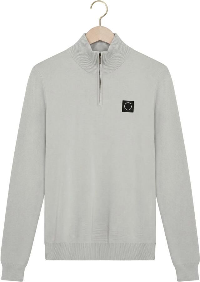 RELLIX Jongens Truien & Vesten Knitwear Zip Collar Lichtgrijs