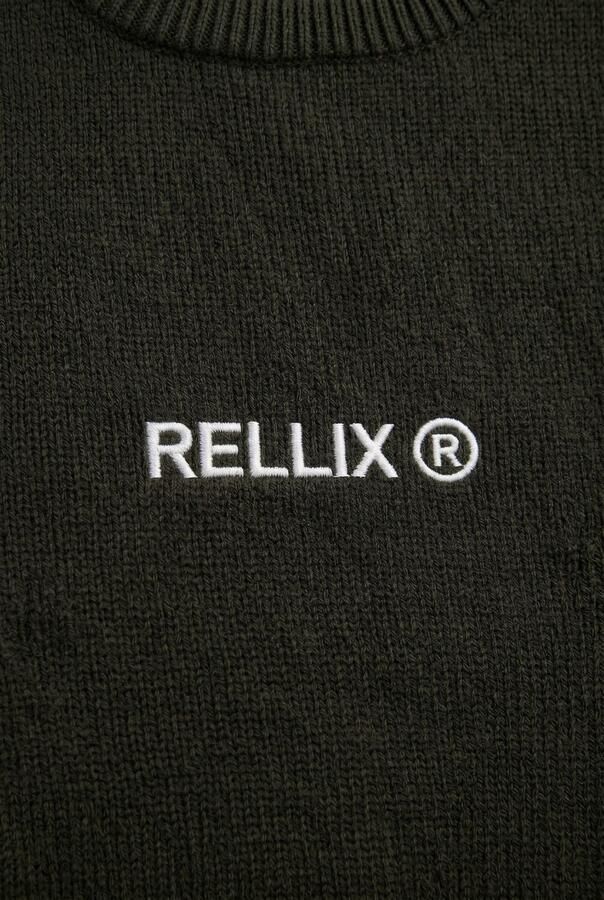 RELLIX Jongens Truien & Vesten Loose Fit Knitwear Backprint Donkergroen