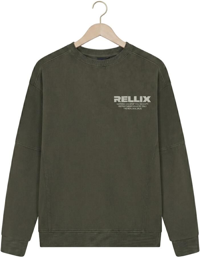 RELLIX Jongens Truien & Vesten Loose Fit Sweat Khaki