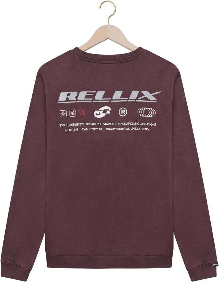 RELLIX Jongens Truien & Vesten Sweater Backprint Bordeaux - Foto 2